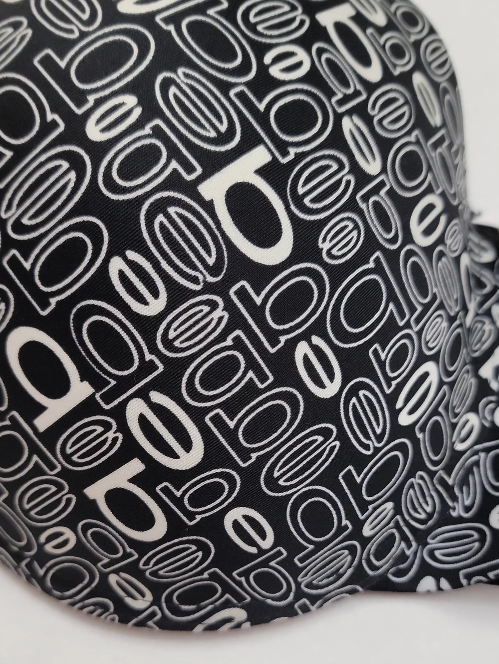 bebe Black & White New  Geometric Underwire Bra